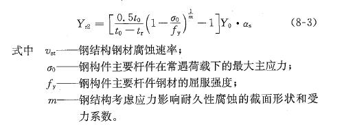 久性自然腐蝕剩余年限